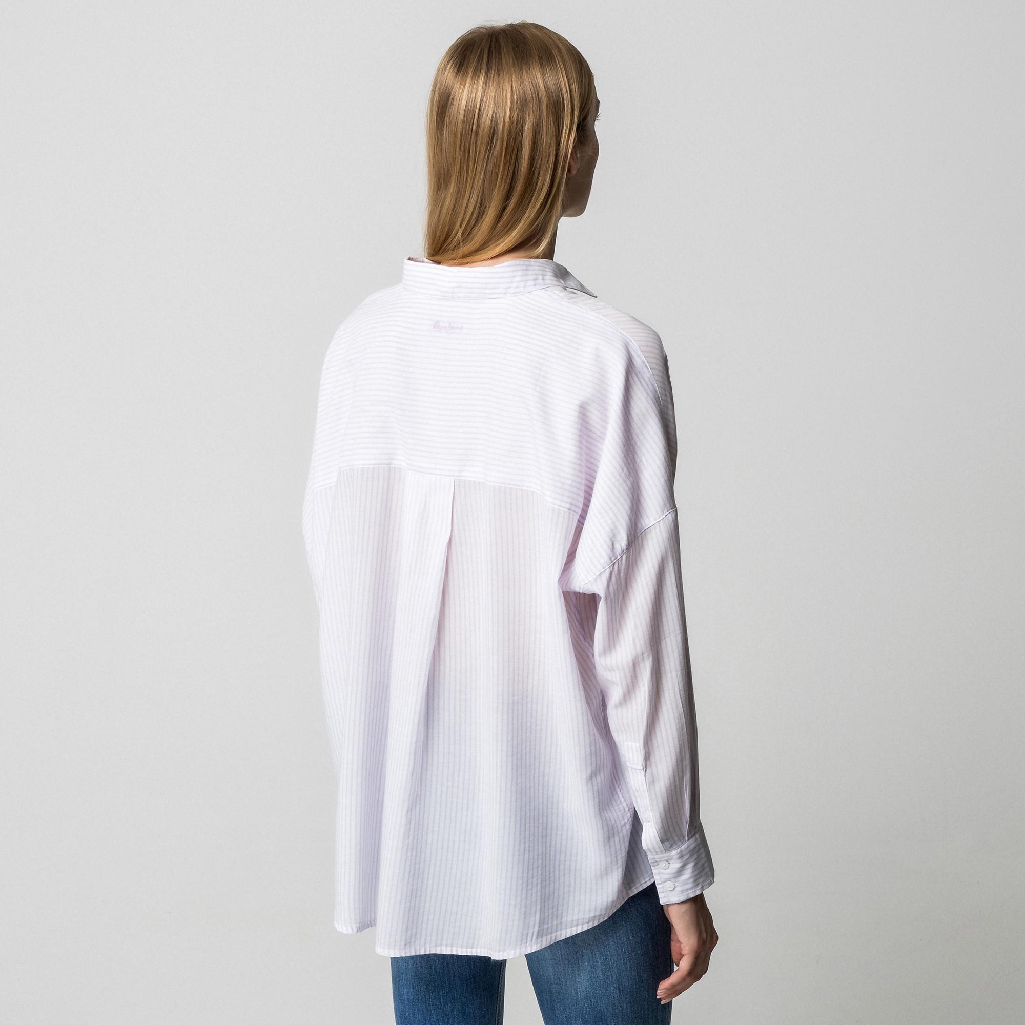 Pepe Jeans London Gestreifte Oversized Bluse  