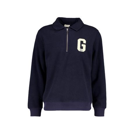 GANT Fleece Pullover Half Zip Kragen  