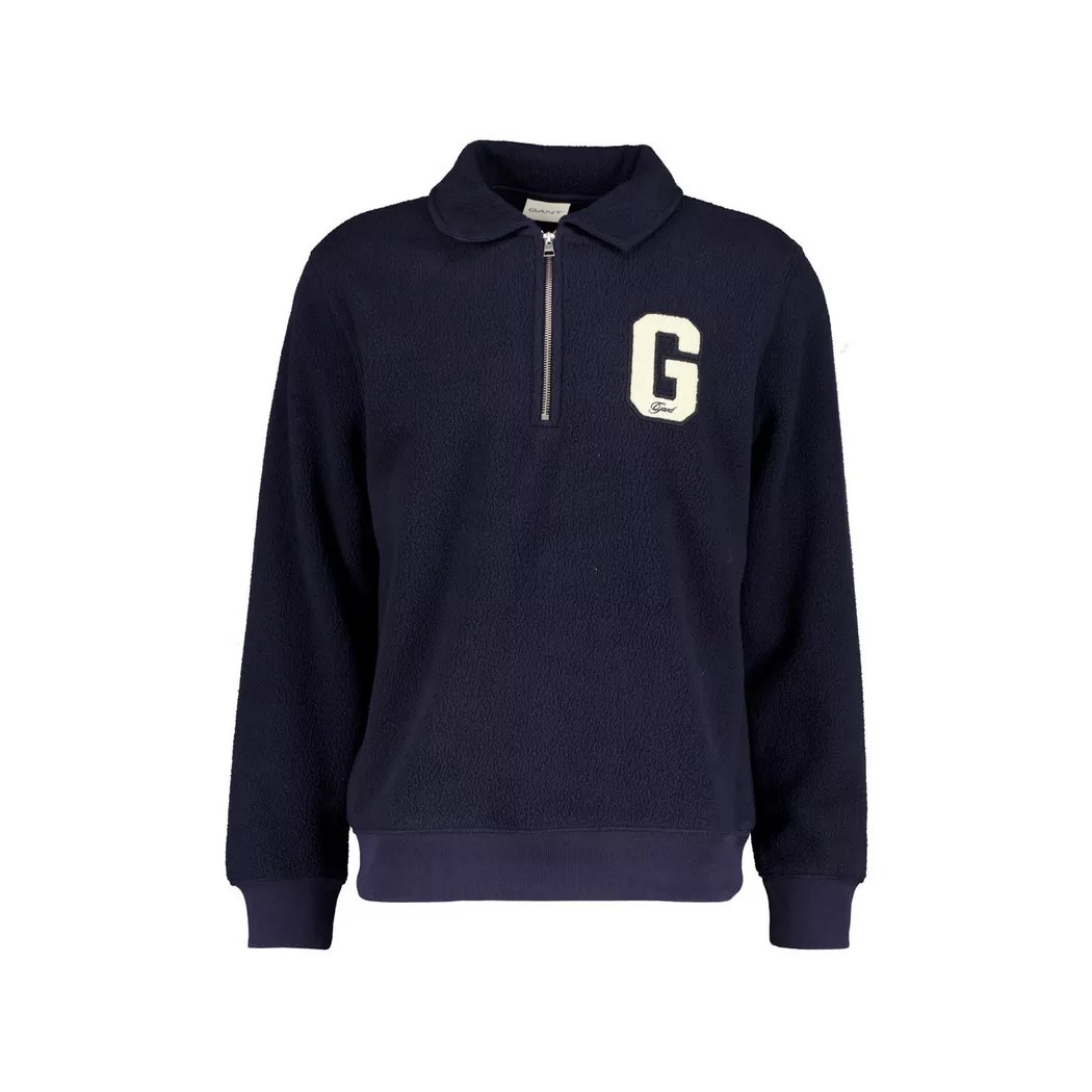 GANT Classic Cotton Crew Neck Herr, EVENING BLUE, S 5
