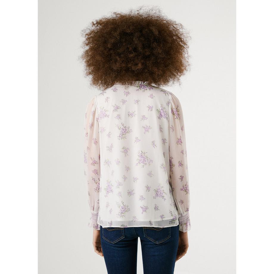 Pepe Jeans London Chemisier Fleuri Manches Longues  