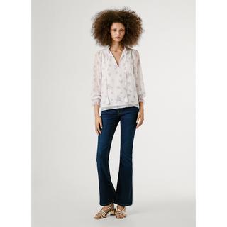 Pepe Jeans London Geblümte Langarmbluse  