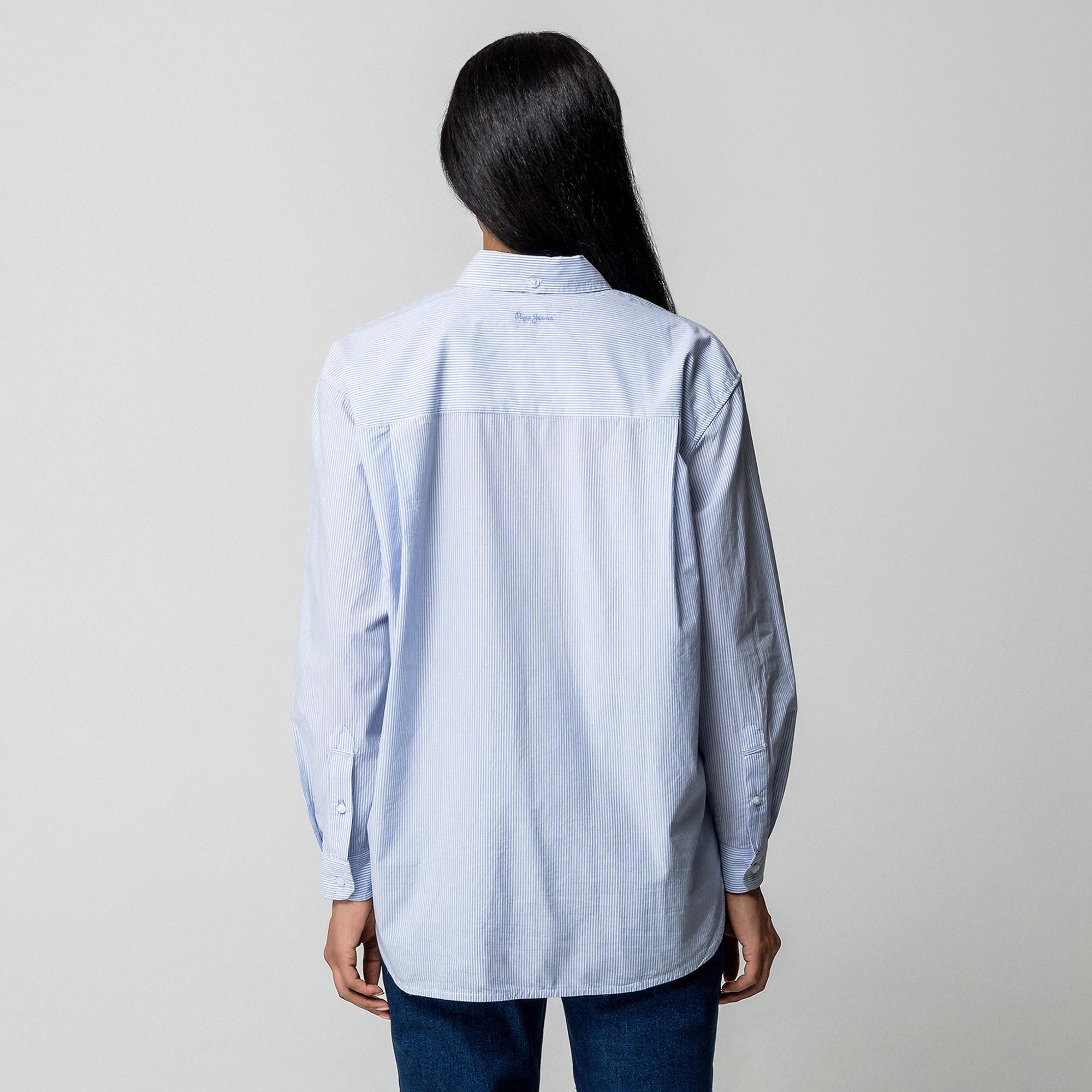 Pepe Jeans London Gestreifte Langarmbluse  