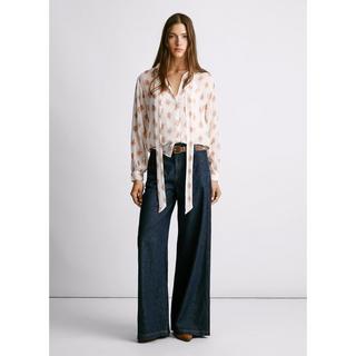 Pepe Jeans London Chemisier à motif floral avec col à nouer  