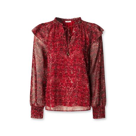 Pepe Jeans London Bedruckte Langarmbluse  