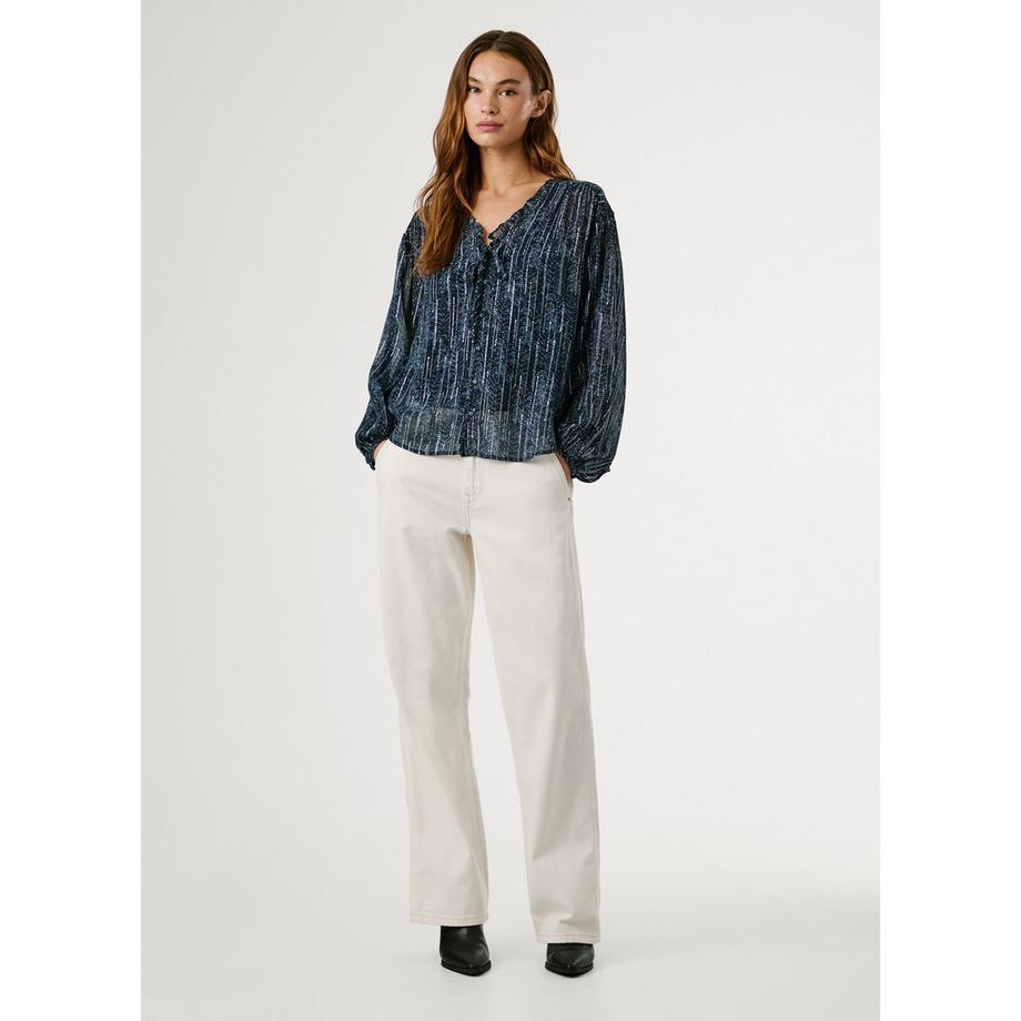 Pepe Jeans London Camicetta Fluida Maniche Lunghe  