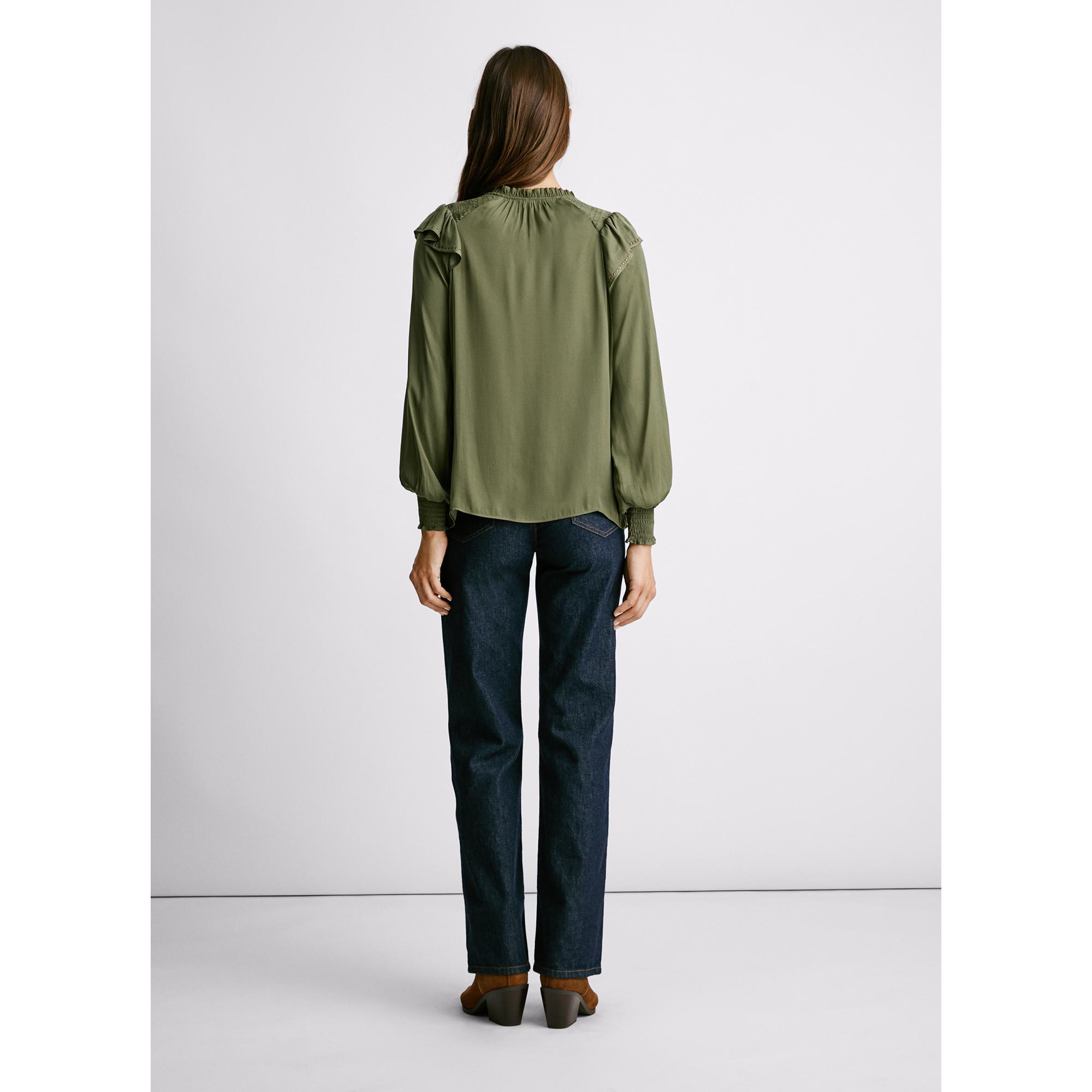 Pepe Jeans London Langarmbluse mit Smock-Details  