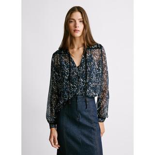 Pepe Jeans London Langarmbluse mit Stehkragen  