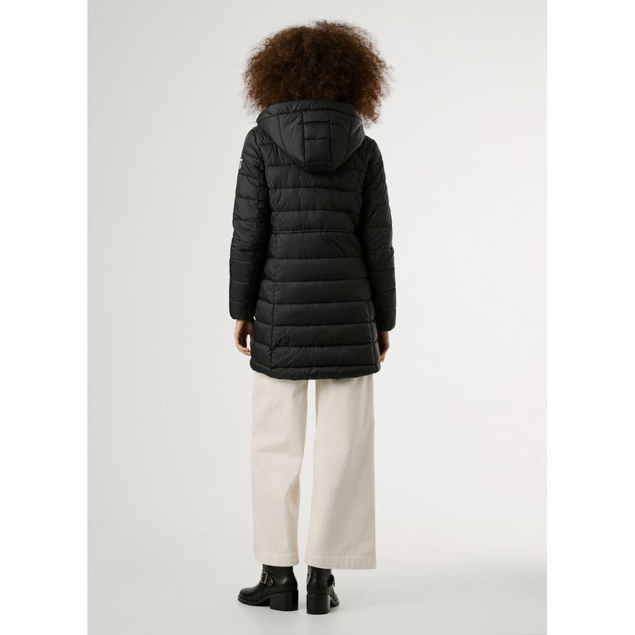 Pepe Jeans London Longue veste matelassée à capuche  