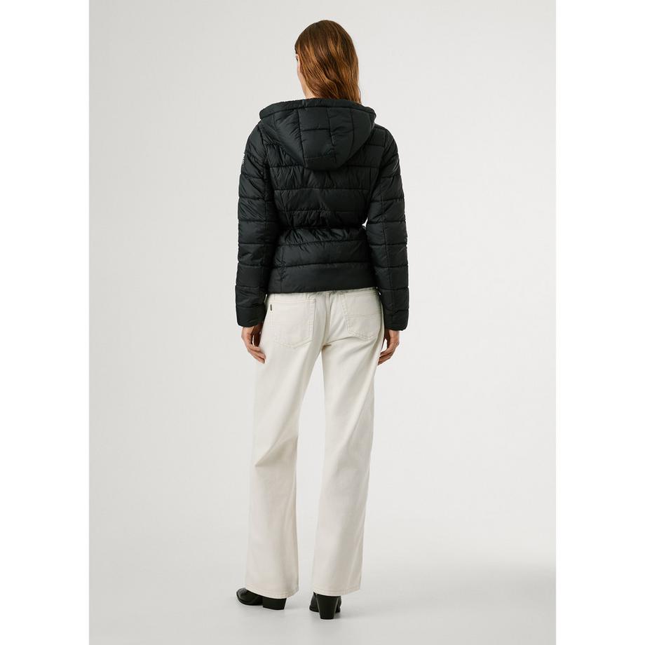 Pepe Jeans London Giacca Piumino con Cappuccio e Coulisse in Vita  