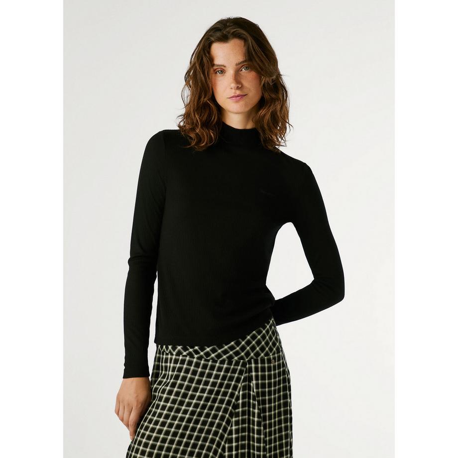 Pepe Jeans London Col Roulé Manches Longues T-Shirt Nervuré  