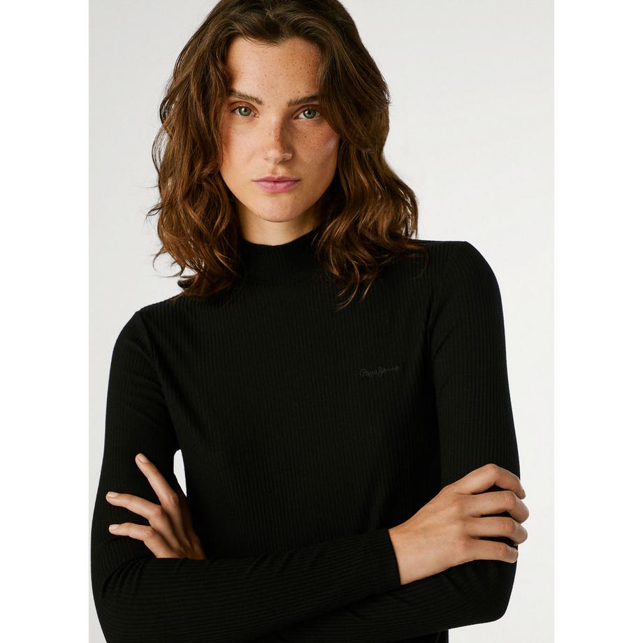 Pepe Jeans London Col Roulé Manches Longues T-Shirt Nervuré  