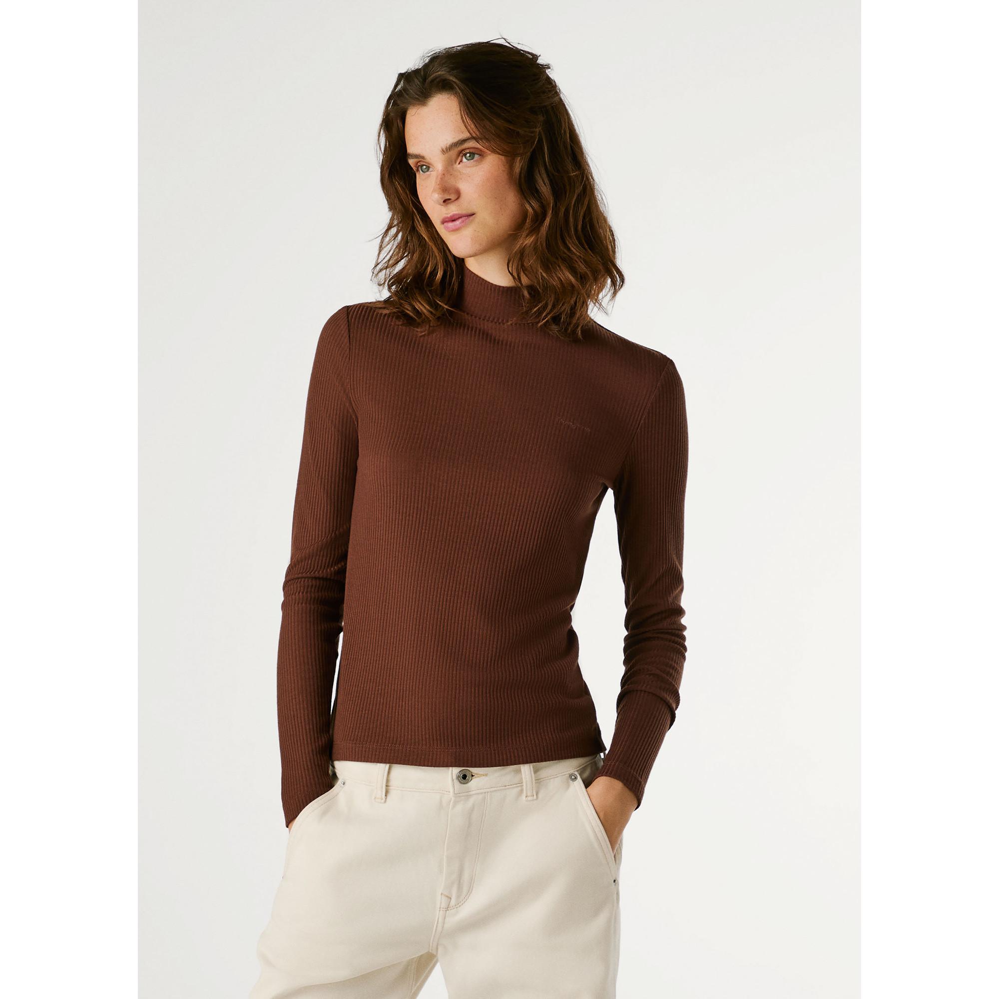 Pepe Jeans London Col Roulé Manches Longues T-Shirt Nervuré  