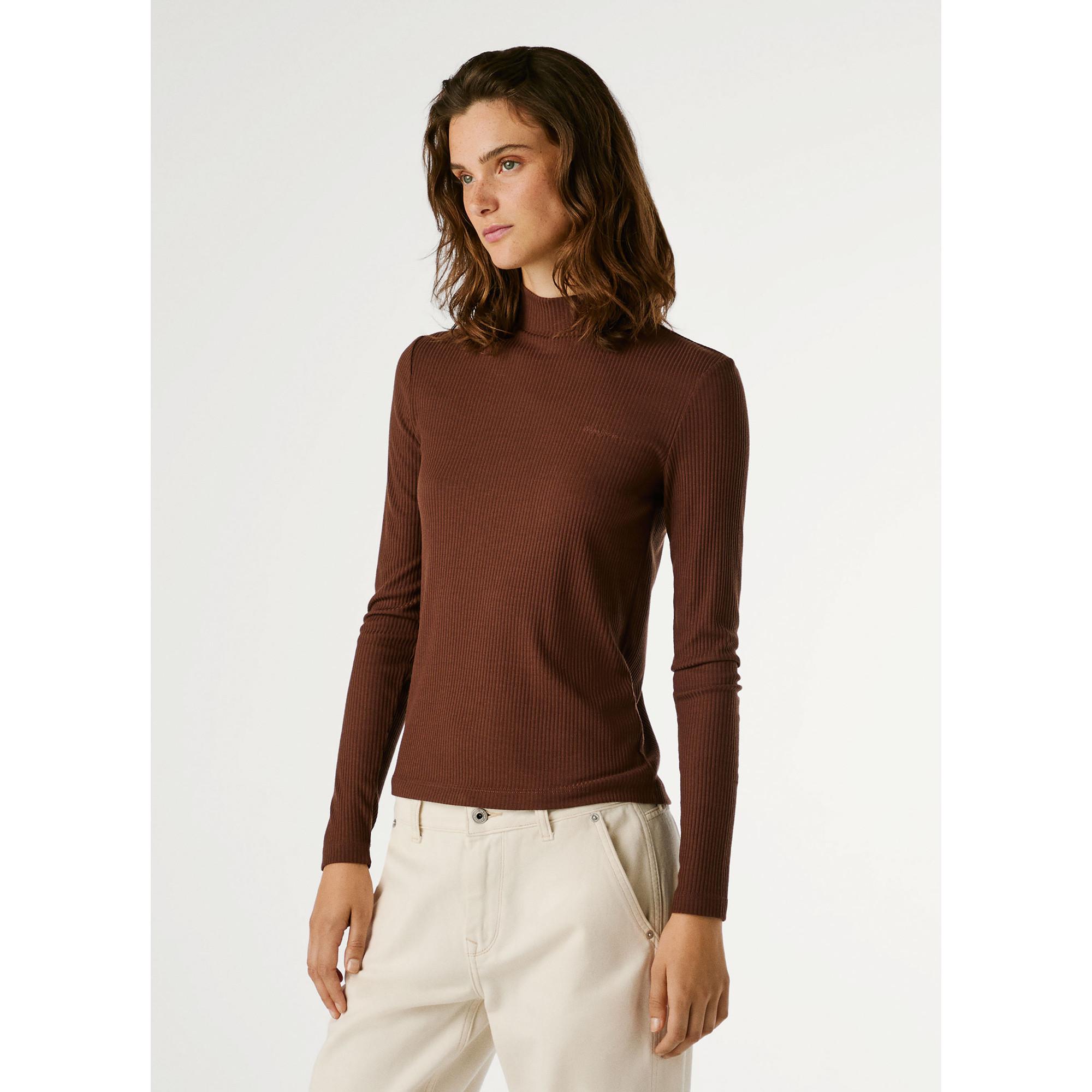 Pepe Jeans London Col Roulé Manches Longues T-Shirt Nervuré  