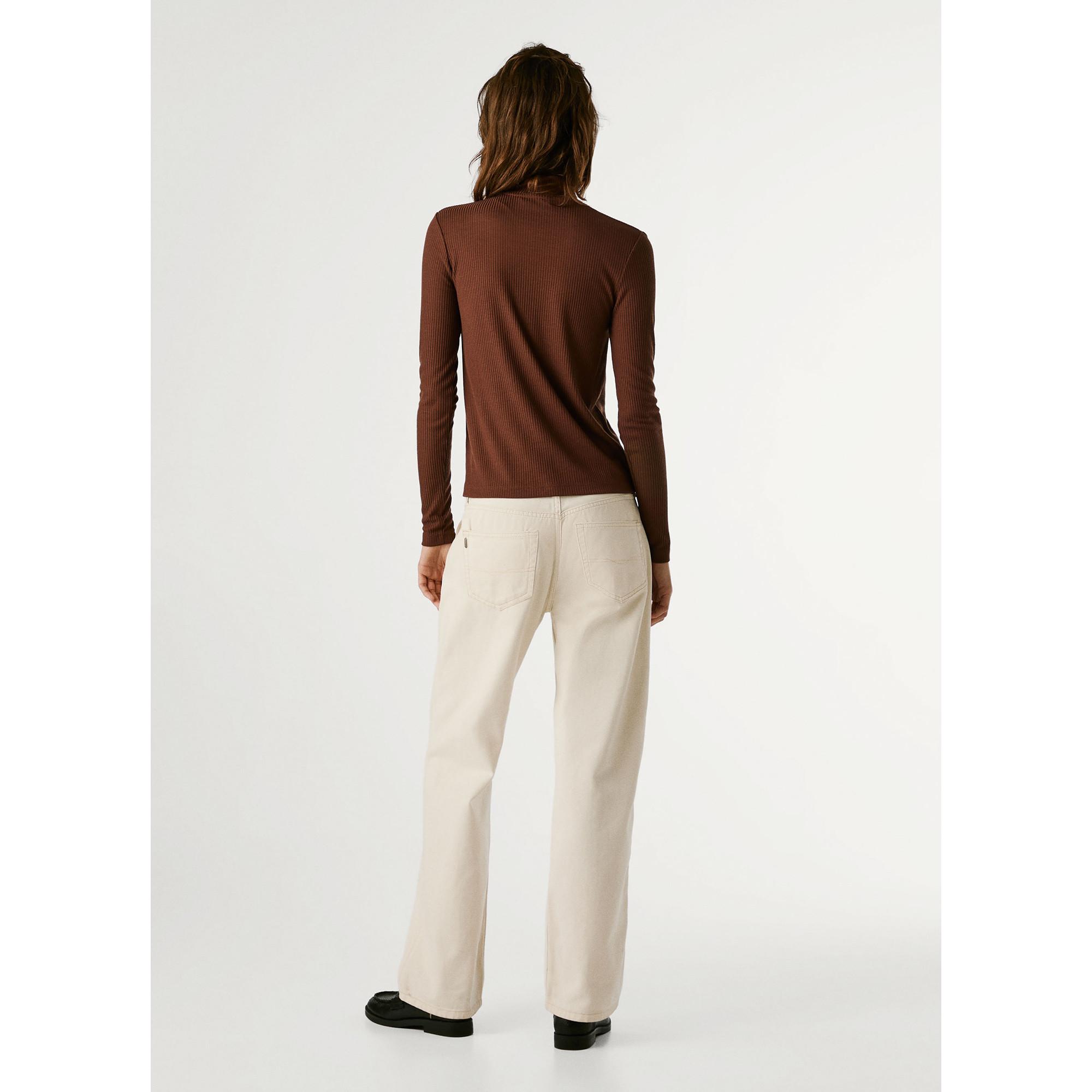 Pepe Jeans London Col Roulé Manches Longues T-Shirt Nervuré  