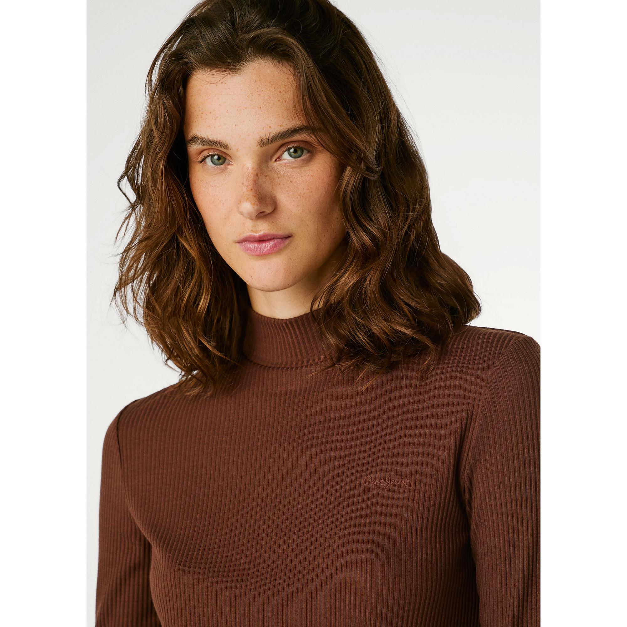 Pepe Jeans London Col Roulé Manches Longues T-Shirt Nervuré  