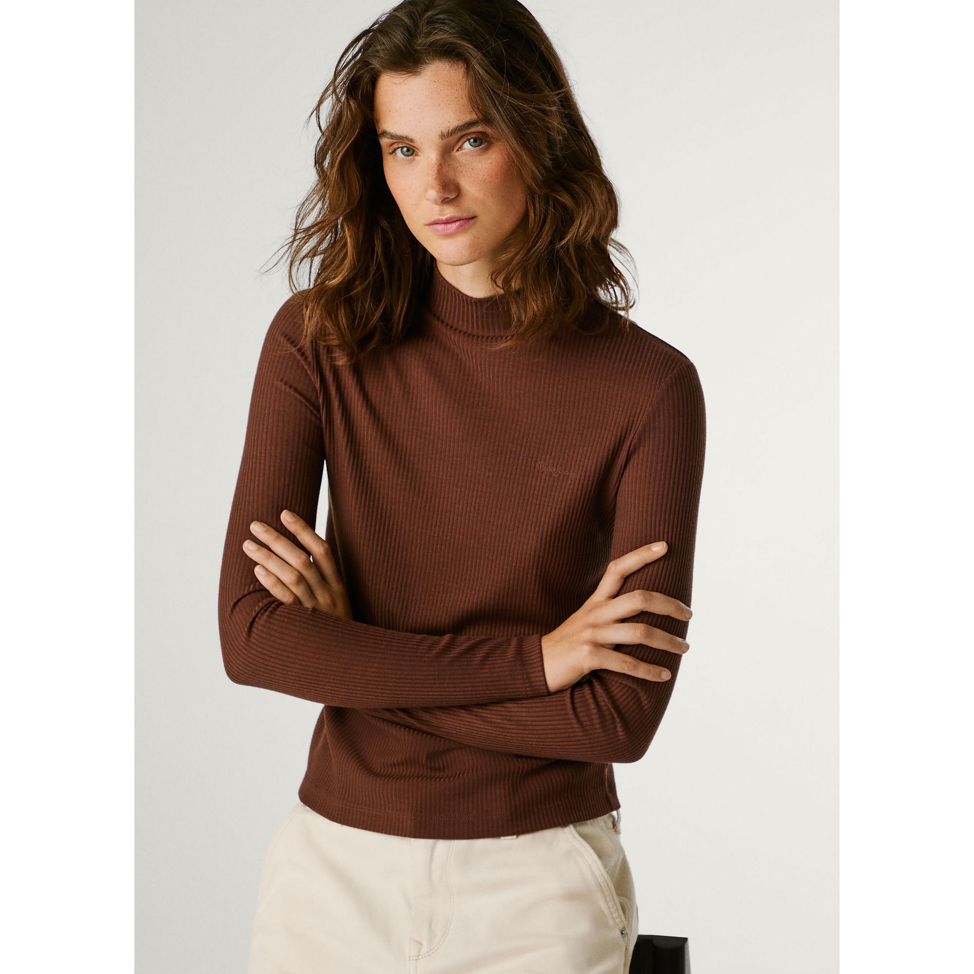 Pepe Jeans London Col Roulé Manches Longues T-Shirt Nervuré  