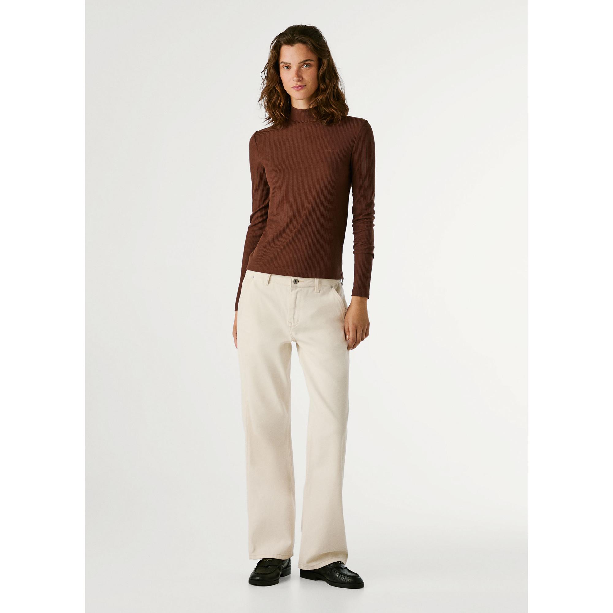 Pepe Jeans London Col Roulé Manches Longues T-Shirt Nervuré  