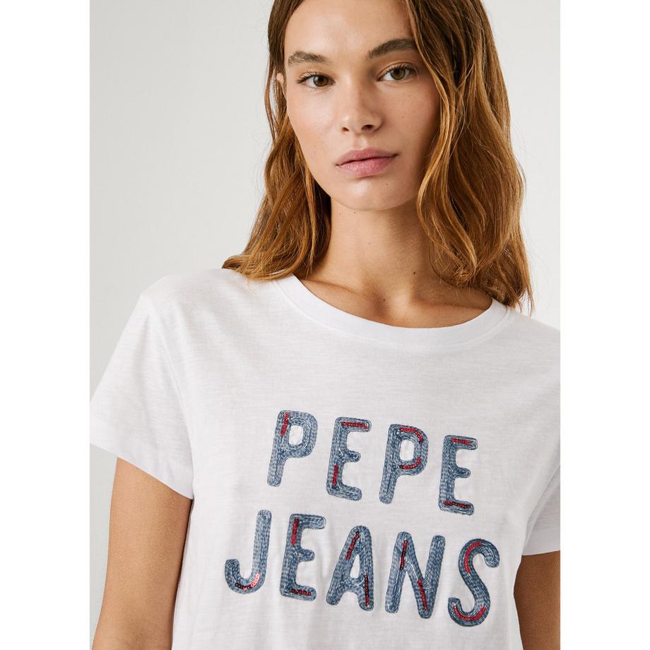 Pepe Jeans London T-shirt avec logo à sequins  