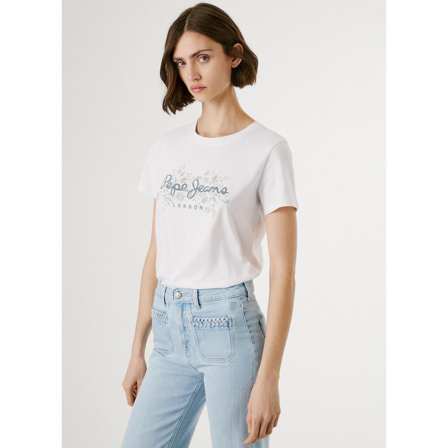 Pepe Jeans London T-shirt avec imprimé logo floral  