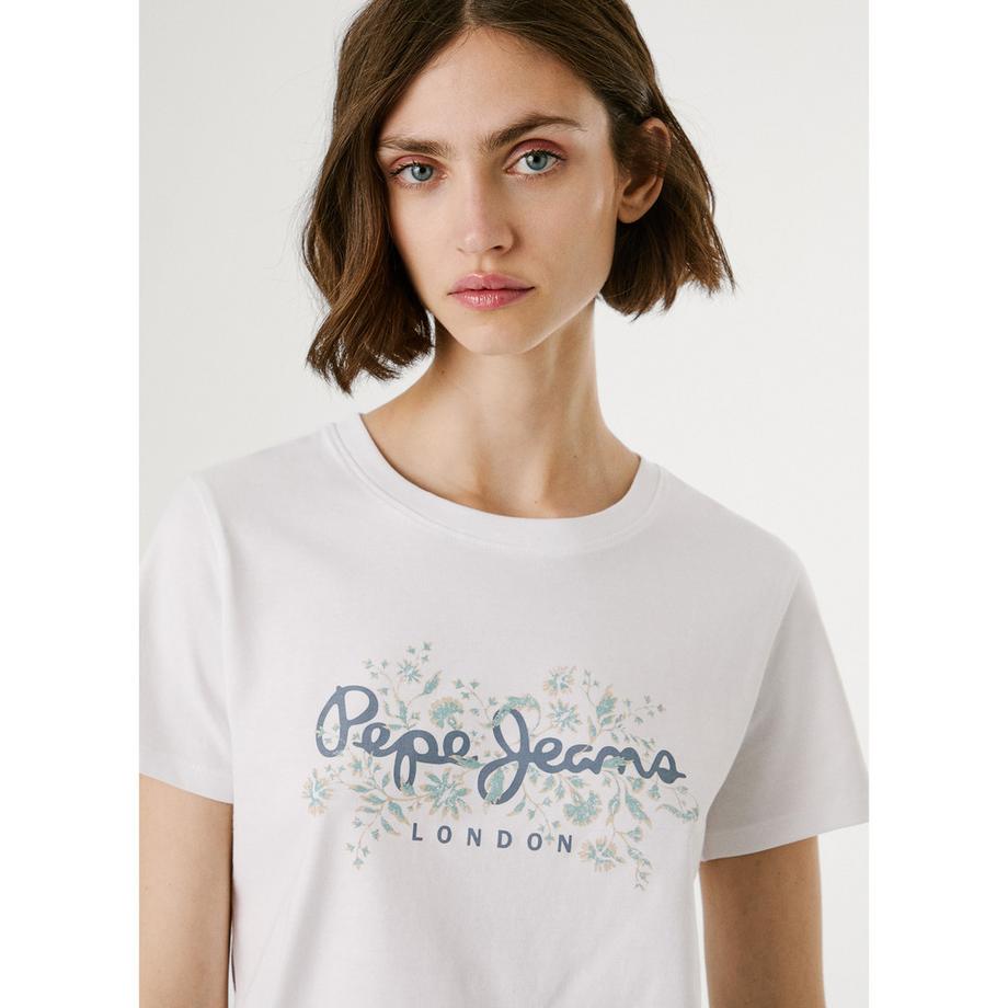 Pepe Jeans London T-shirt avec imprimé logo floral  