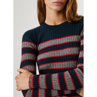 Pepe Jeans London Pull Côtelé Rayé Coupe Slim  