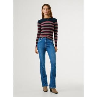 Pepe Jeans London Pull Côtelé Rayé Coupe Slim  