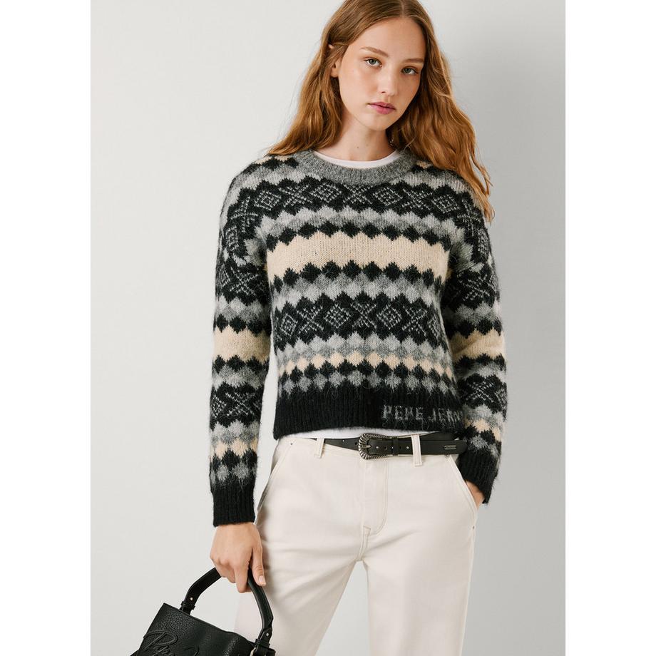 Pepe Jeans London Gemusterter Strickpullover  