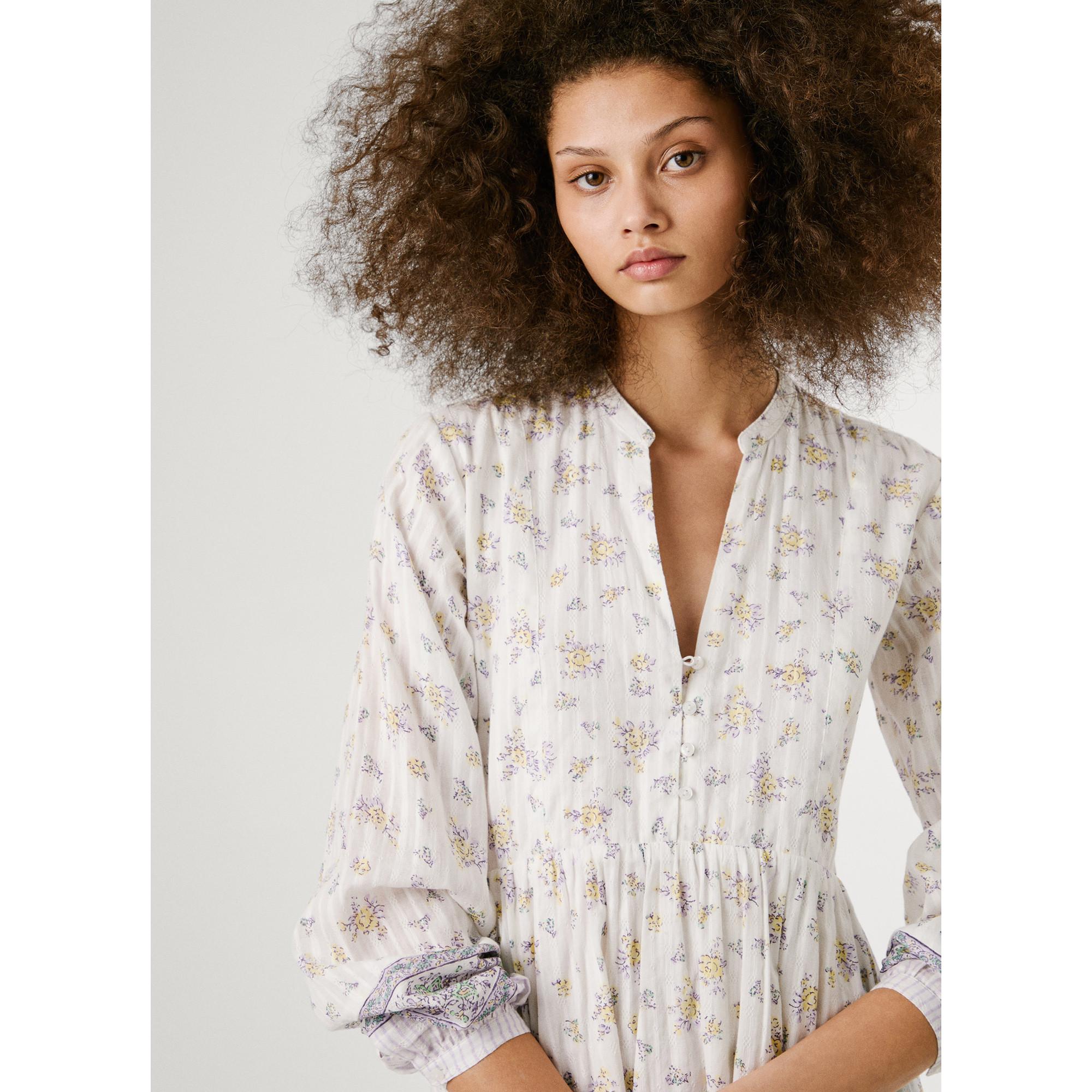 Pepe Jeans London Mini Kleid mit langen Ärmeln  