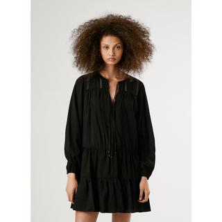 Pepe Jeans London Vestito Corto a Strati Maniche Lunghe  