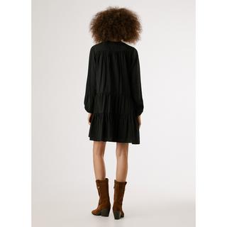 Pepe Jeans London Vestito Corto a Strati Maniche Lunghe  