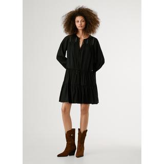 Pepe Jeans London Vestito Corto a Strati Maniche Lunghe  