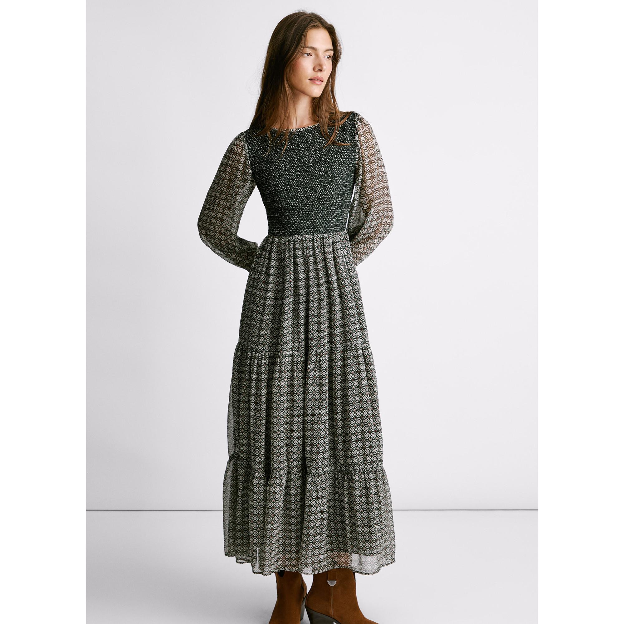 Pepe Jeans London Abito Lungo Maniche Lunghe  