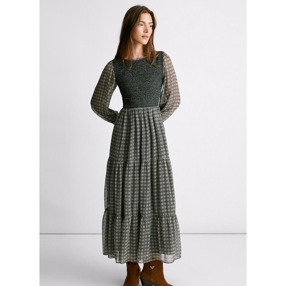 Pepe Jeans London Langarm Maxikleid  