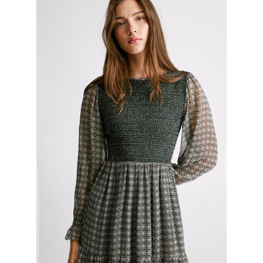 Pepe Jeans London Langarm Maxikleid  