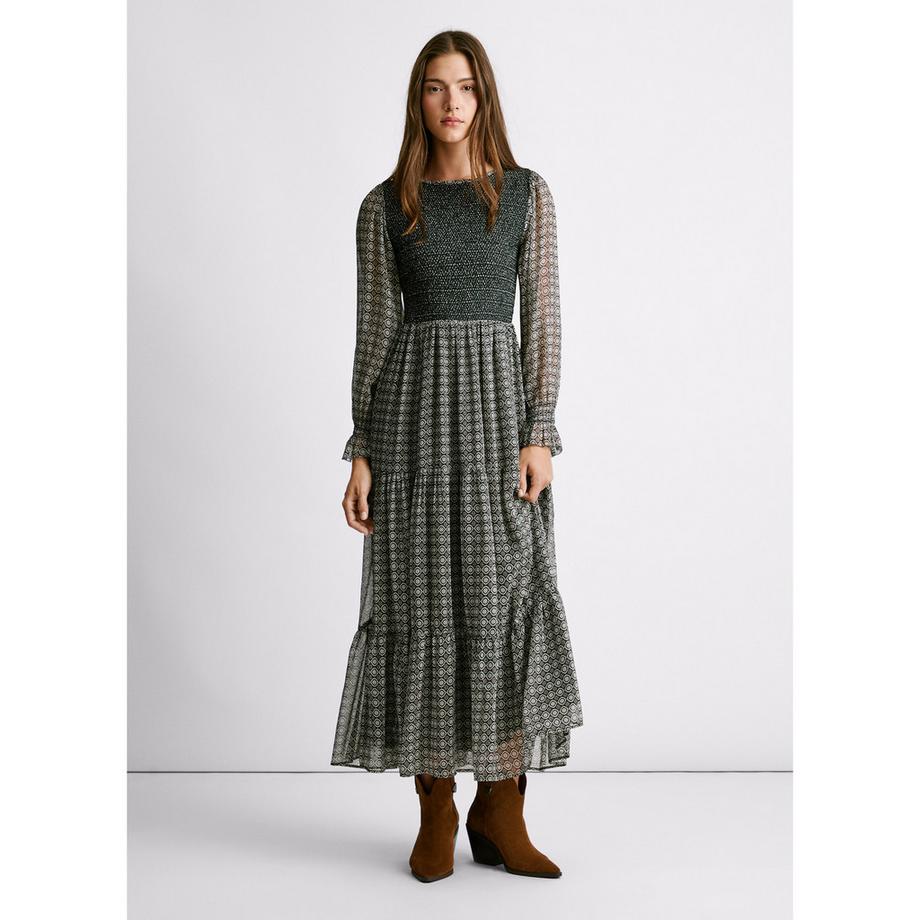 Pepe Jeans London Langarm Maxikleid  