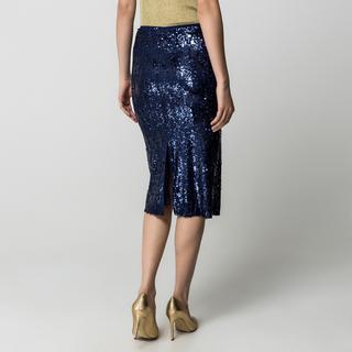 Manor Woman Pailletten Schlitz Bleistiftrock  