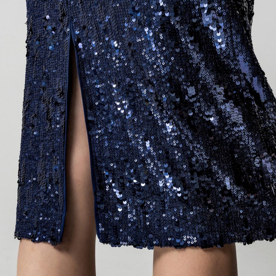 Manor Woman Pailletten Schlitz Bleistiftrock  