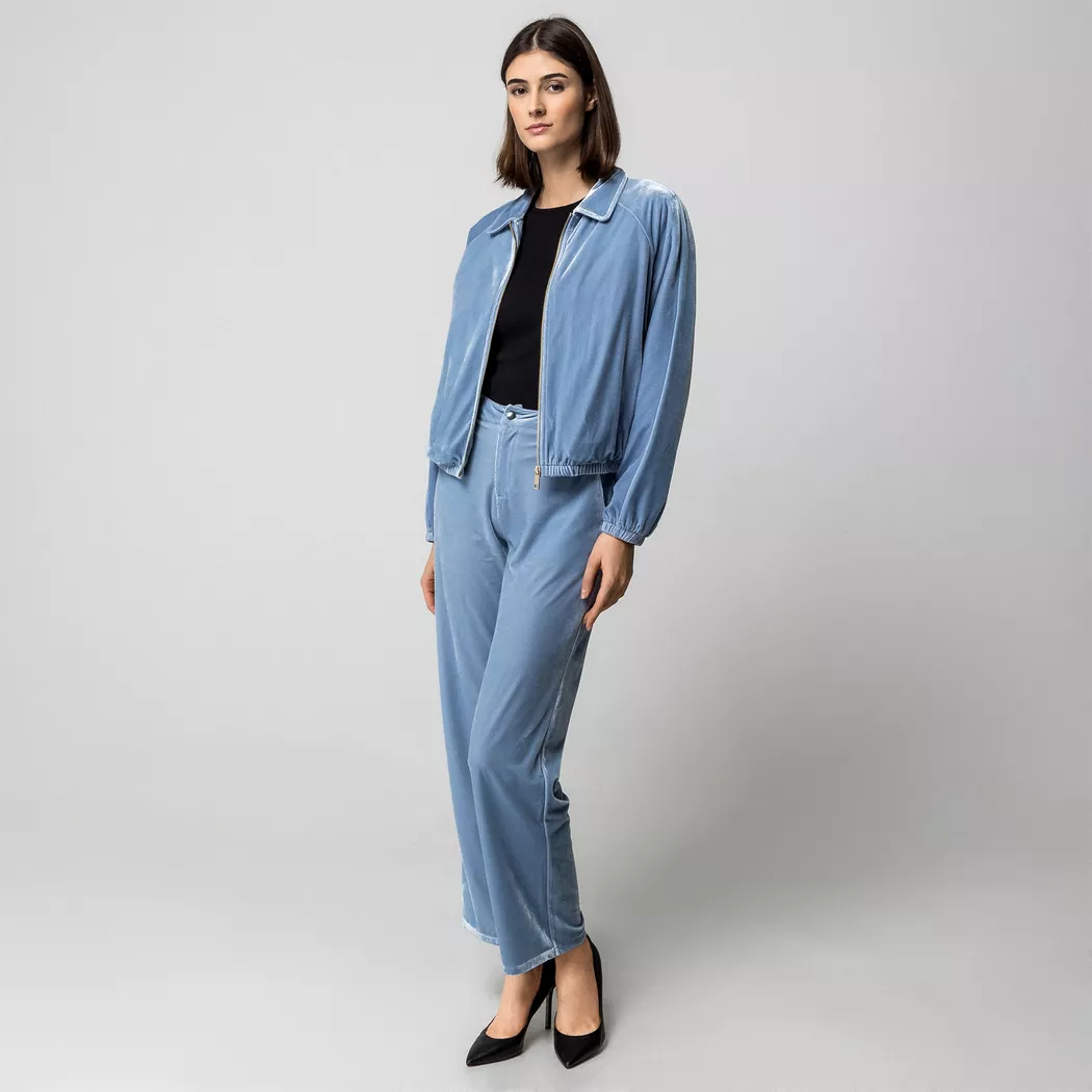 Manor Woman - 5-Pocket Hose, für Damen, Nebelblau, Größe 40