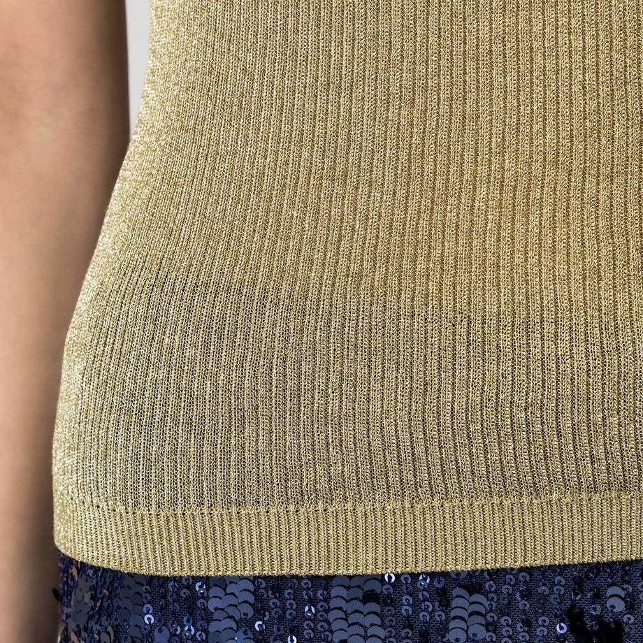 Manor Woman Ärmelloses Rippstrick Top  