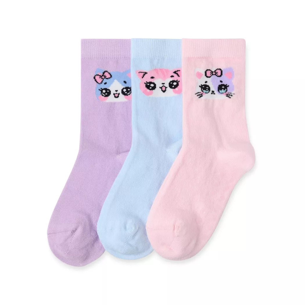 Lindex Socks 3-Pack Light Pink 22-24 2