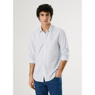 Pepe Jeans London Gestreiftes Popeline Langarmhemd  