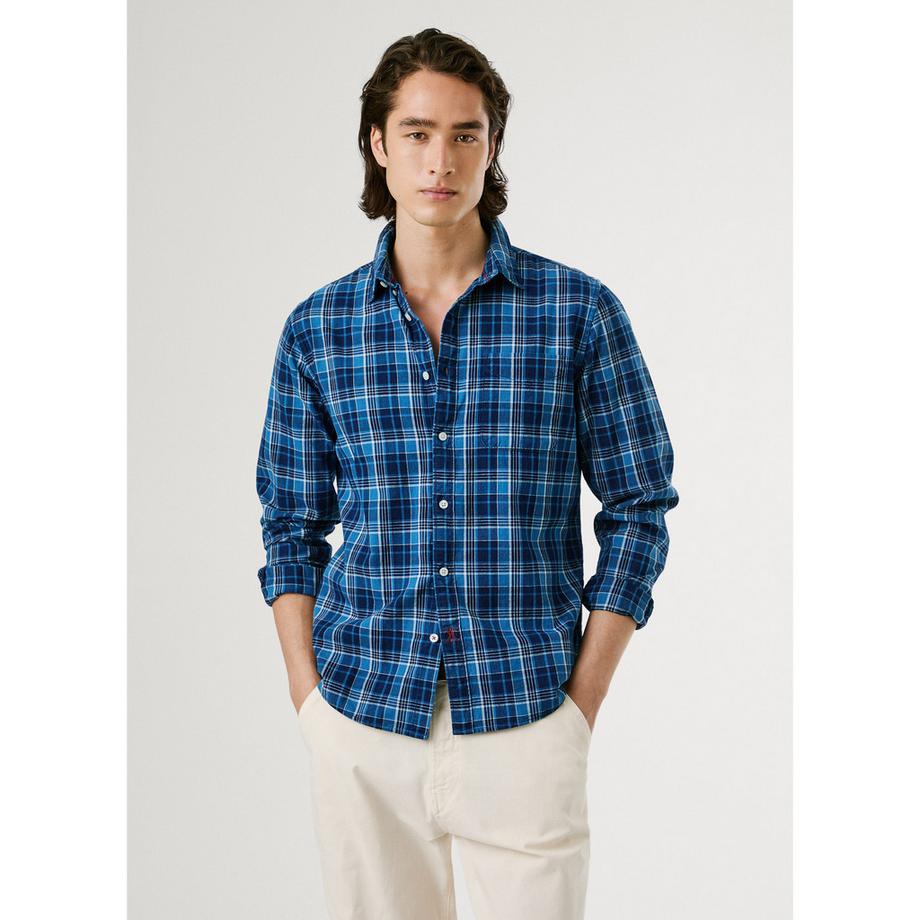 Pepe Jeans London Camicia a Quadri Maniche Lunghe  