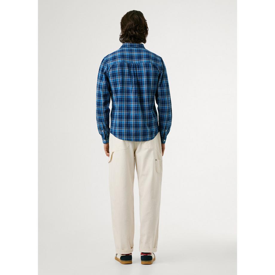 Pepe Jeans London Camicia a Quadri Maniche Lunghe  