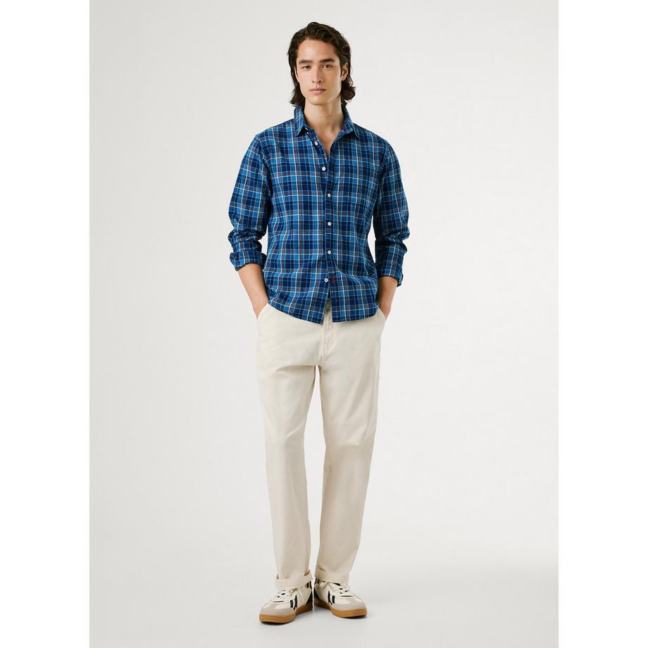 Pepe Jeans London Camicia a Quadri Maniche Lunghe  