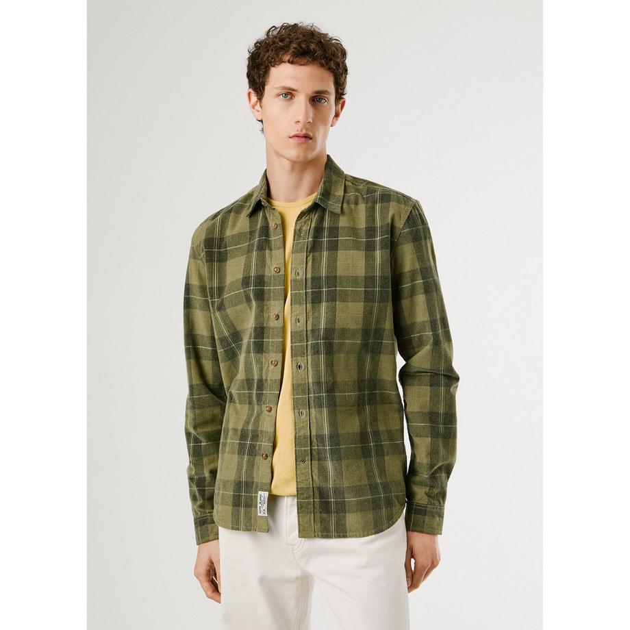 Pepe Jeans London Camicia a Quadri Maniche Lunghe  