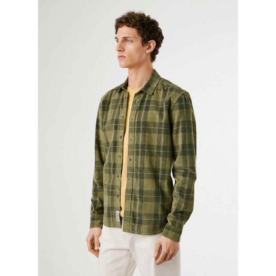 Pepe Jeans London Camicia a Quadri Maniche Lunghe  