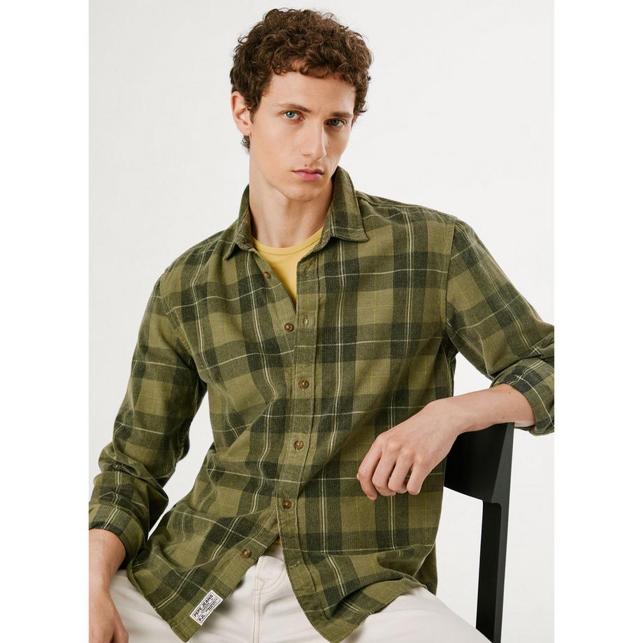 Pepe Jeans London Camicia a Quadri Maniche Lunghe  