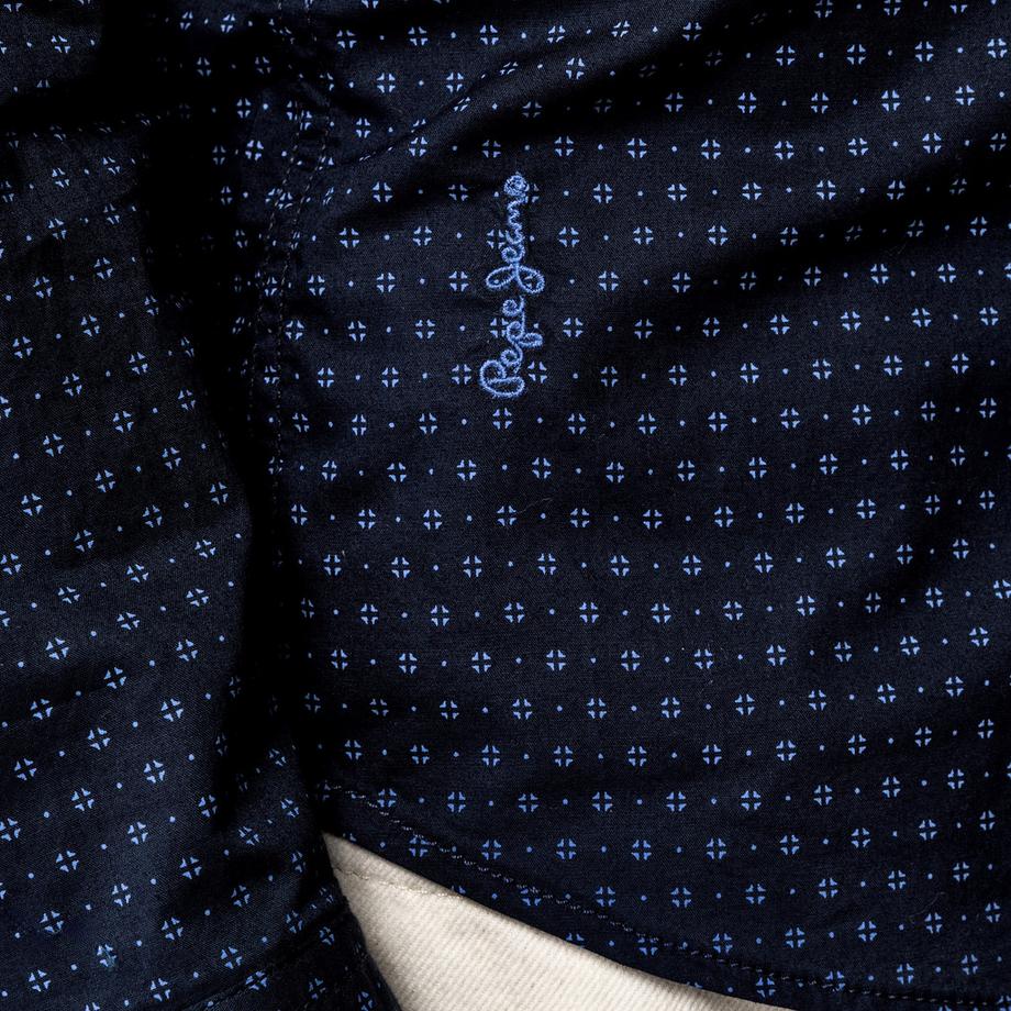 Pepe Jeans London Chemise Slim Fit Manches Longues Motif  