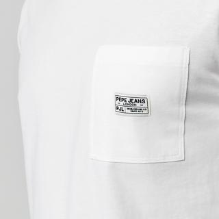 Pepe Jeans London Langarm T-Shirt mit Brusttasche  