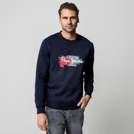 Pepe Jeans London Sweatshirt mit Aquarell-Effekt Logo  